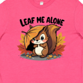thumbnail image 4 of Inktastic Leaf Me Alone Funny Autumn Fall Squirrel Youth T-Shirt, 4 of 5