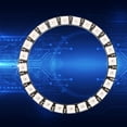 thumbnail image 4 of 24-Bit WS2812 5050 RGB LED Rings, 24 Ultra Bright Smart LEDs For Chaining Circles, 5VDC Power, Round For Chainable Output Pin, Addressable, 4 of 7