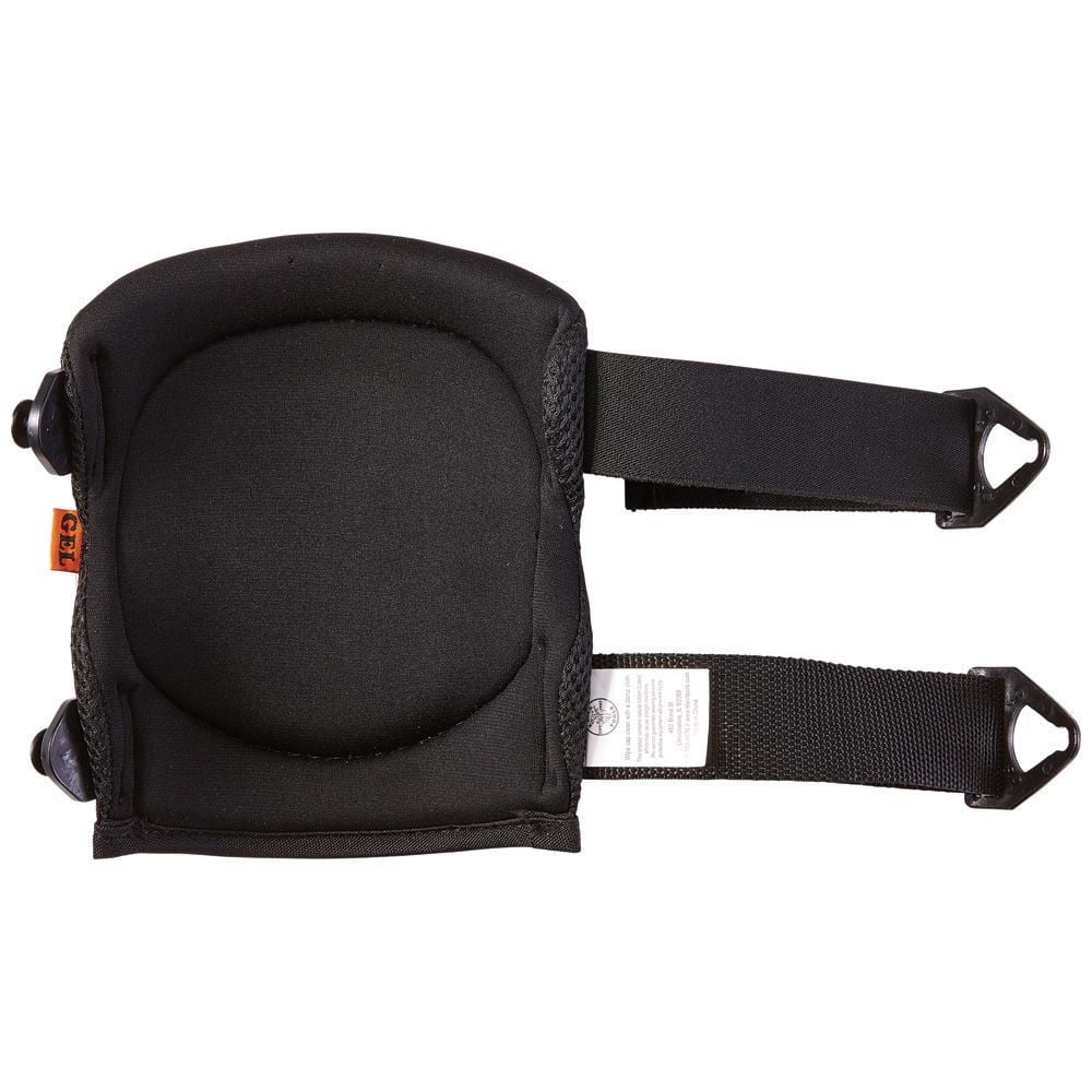 Klein Tools 60184 2-Piece Lightweight Gel Knee Pad Set - One Size, Black