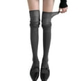 thumbnail image 3 of In Autumn And Winter Anchorage Red Socks Women's Red Catwalk Models Are Spliced With Knee Socks And Anchorage Stockings Are Piled Up. High Waist Fishnet Pantyhose Stockings for Women plus Size Knit, 3 of 3