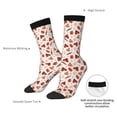 thumbnail image 4 of Rateoe Autumn Brown Butterfly for Women Casual Calf Socks - Cute Crew Socks - Thin Soft Above Ankle Socks Size 5-11, 4 of 6