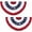 2, variant on 3 x 6 Ft American Pleated Fan Flag, USA Patriotic Half Fan Bunting Flag, 4th of July Decorations Flags (Set of 2)