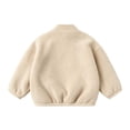 thumbnail image 6 of YUANxueke Casual Athletic Fleece Jacket for Kids, Full Zip Long Sleeve Warm Coat, Fashion Sports Outwear with Patchwork Pockets, 6 of 7