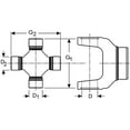 thumbnail image 2 of Dana 5-1503X Universal Joint Greaseable Dodge Series Fits select: 1998-2004 CHEVROLET TRACKER, 1986-1995 SUZUKI SAMURAI, 2 of 4