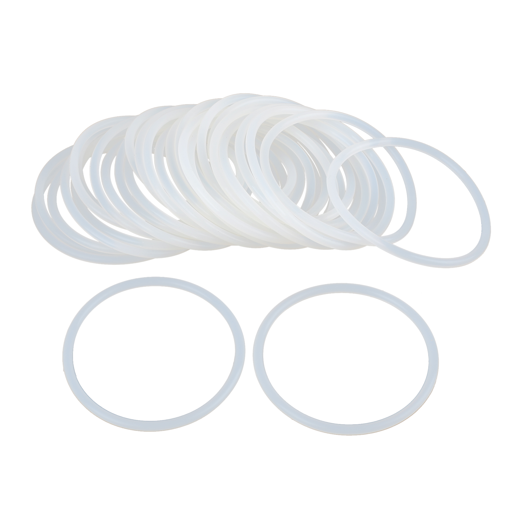 16mm Inner Diameter Seal Gasket White 30Pcs uxcell Silicone O-Rings 19mm OD 1.5mm Width