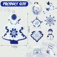 thumbnail image 6 of 18 Pieces Blue and White Porcelain Ornaments Chinoiserie Fall Pumpkin Decor Hanging Pendant Christmas Decor Ceramic Christmas Tree Ornaments for Christmas Autumn Decoration, 6 of 10