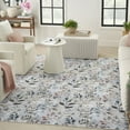 thumbnail image 5 of Nourison Nourison Washables Floral Grey Multicolor 9'2" x 12' Area Rug (9x12), 5 of 9