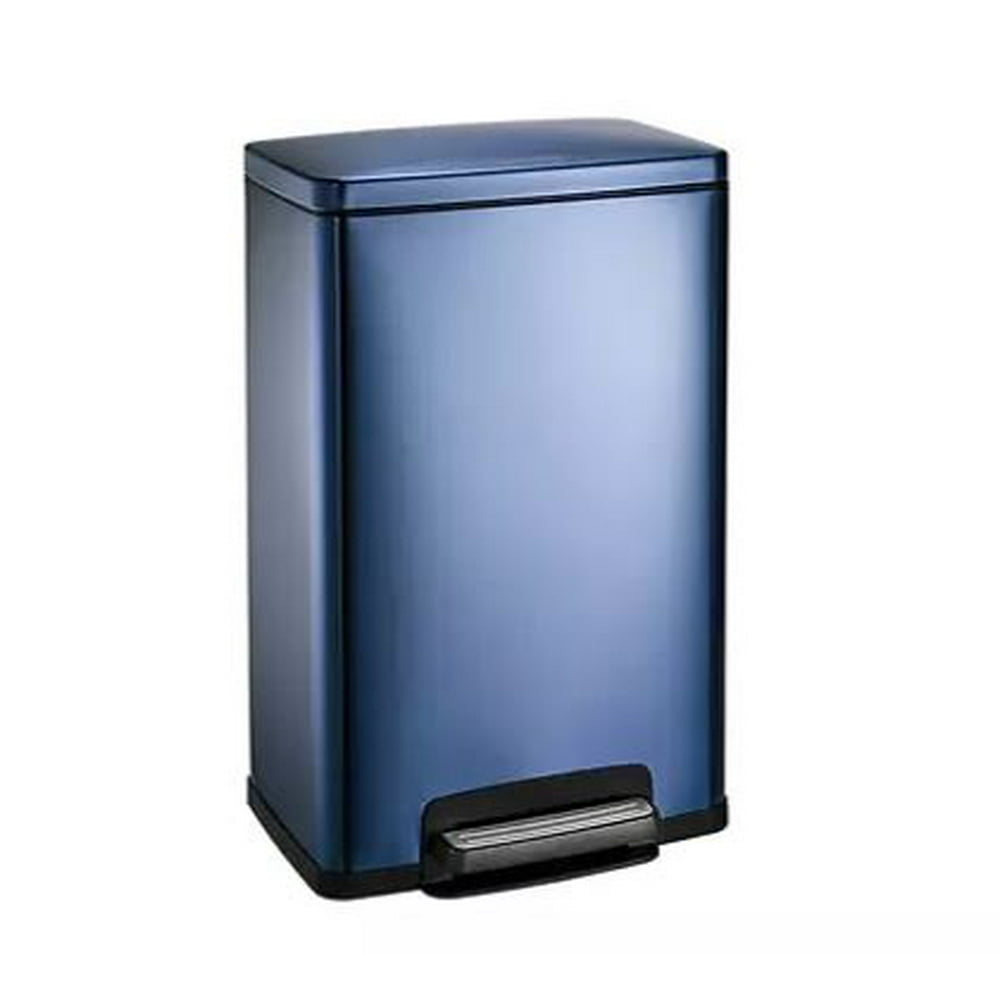 tramontina 81200/564ds blue contemporary rectangular step can freshener