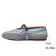 thumbnail image 4 of Zapatos de Mujer Casual Dressy con Hebilla de Metal Y Red de Pescado Superior, Zapatos Planos Transpirables para Primavera Verano, Pisos de Mujer Dressy, 4 of 9