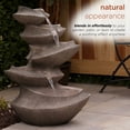 thumbnail image 4 of Alpine Corporation Cascading Outdoor Fountain with LED Lights, 31" High, 4 of 11