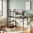 thumbnail image 1 of Bestier 47 inch Computer Desk with Shelves Home Office Desk Corner Desk, 1 of 9