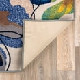 thumbnail image 4 of World Rug Gallery Modern Bright Flowers Non-Slip Area Rug - Cream 6'6"x6'6", 4 of 8