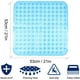 thumbnail image 2 of Alfombrilla de baño para Ducha, Alfombrilla de bañera Antideslizante de 53 x 53 cm, Alfombrilla de Ducha Cuadrada Antideslizante con Ventosas, Blanco Transparente, 2 of 4