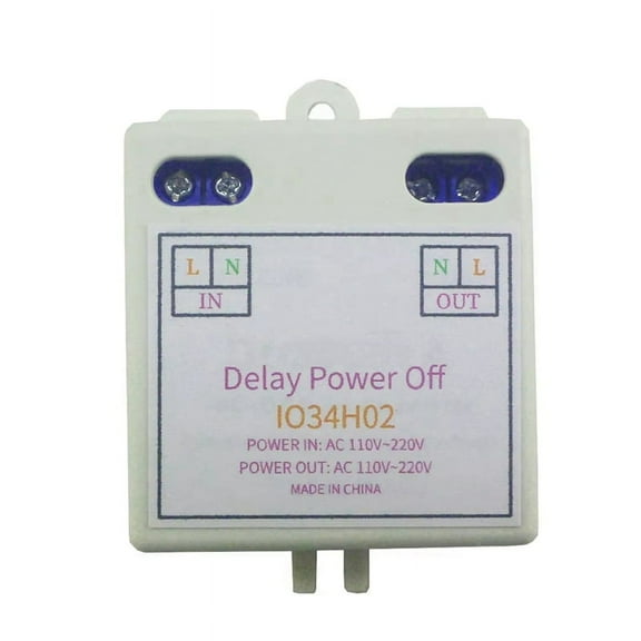 AC 120V 220V Time Delay Relay Power on OFF Switch 1-480Min Adjustable Home Automation Controller