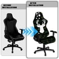 thumbnail image 4 of Pzuqiu Camo Flag Deer Computer Game Chair Cover Anti-Slip Racing Computer Chair Slipcover Set Easy Installation Office Chairs Protector for Gaming Room Office Home Decor, 4 of 7