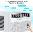 thumbnail image 2 of 10,000 BTU U-Shaped Window Air Conditioner Unit Cools up to 450 Sq.Ft.with 6 Modes 24H Timer,Ultra Quiet Window AC Units with Full Window View,Energy Saving,Easy to Install,White, 2 of 8