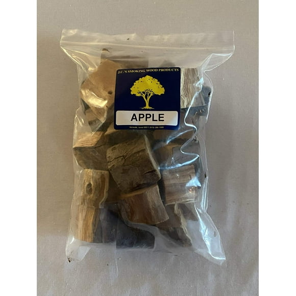 J.C.'s Smoking Wood Chunks - Gallon Sized Bag - Apple 2PK
