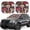 Forest Wild Mushroom, variant on Naloa Fresh Orange 2 Piece Foldable Car Sun Shades, Car Windshield Sunshade, Front Window Sunshade for Car, Truck, SUV - Small
