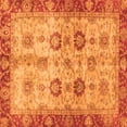 thumbnail image 1 of Ahgly Company Indoor Square Oriental Orange Traditional Area Rugs, 4' Square, 1 of 4
