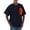 Navy, variant on Krdevn Men's Sleeve T Shirts Oversize Zipper Pocket Comfortable Crewneck Graduated Color Fit Shirt Tops,L