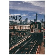 Bestwell Jigsaw Puzzles for Adults 500 Pieces 7 Train Queens New York City NYC Puzzle Buffalo Games