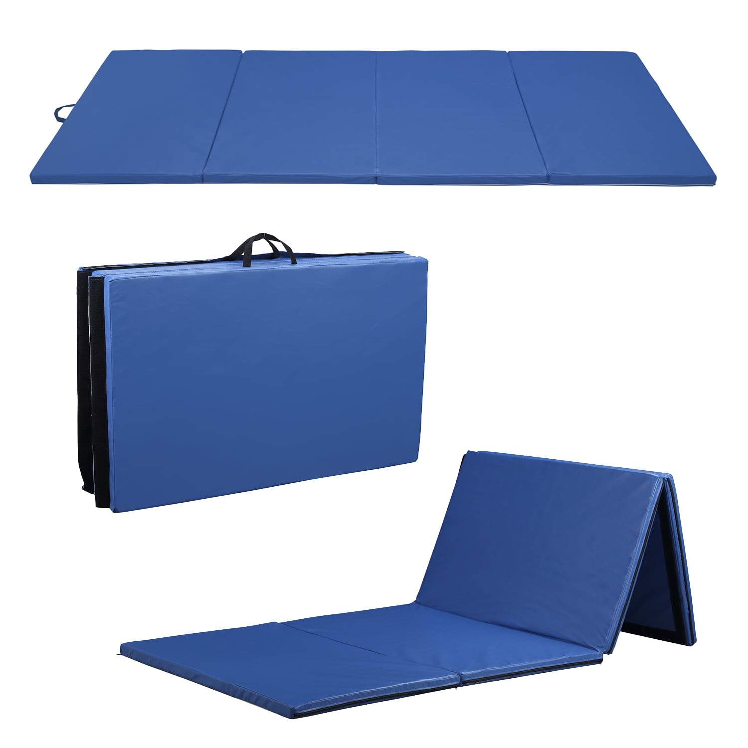 Details about   4'x10'x2" Folding Gymnastics Mat Aerobics Exercise Stretching Yoga 4 Colors 