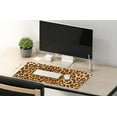 thumbnail image 5 of Extended Gaming Mouse Pad (35.5x15.7 in), Large Non-Slip Rubber Base Mousepad with Stitched Edges, Waterproof Keyboard Mouse Mat Desk Pad for Work, Game, Office, Home - Leopard Print, 5 of 6