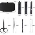 thumbnail image 2 of Manicure Pedicure Kit, 7 Pcs Professional Nail Clipper Set, Stainless Steel Nail Scissors, with Travel Case, 2 of 5