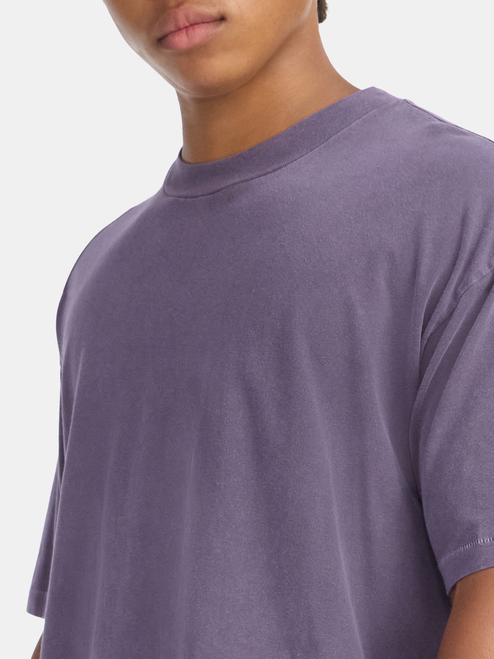 No Boundaries Cotton Oversized Cropped Tee with Short Sleeves, Men's and Big Men's XS-5XL