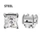 thumbnail image 1 of Clips magnéticos para las orejas para hombres y mujeres, piedra de cristal blanco, Perno magnético fuerte, pendientes magnéticos de circón Punk, joyería sin perforación, 2 piezas, 1 of 4