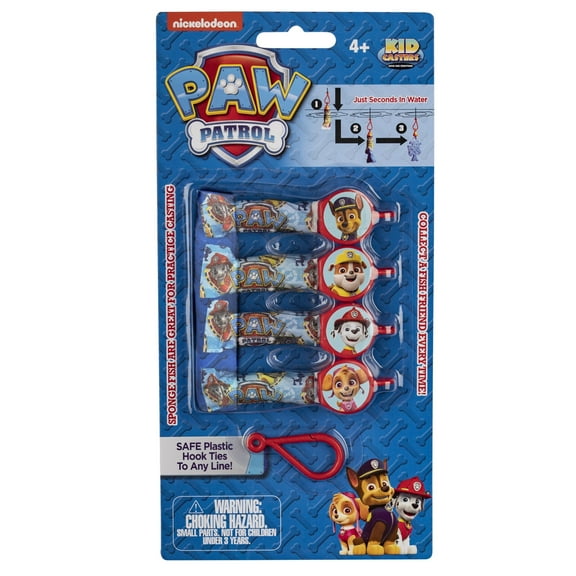 Kid Casters Paw Patrol Fishing Training Bait Pack for Young Anglers
