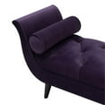 thumbnail image 3 of Alma Tufted Flared Arm Entryway Bench Purple, 3 of 11