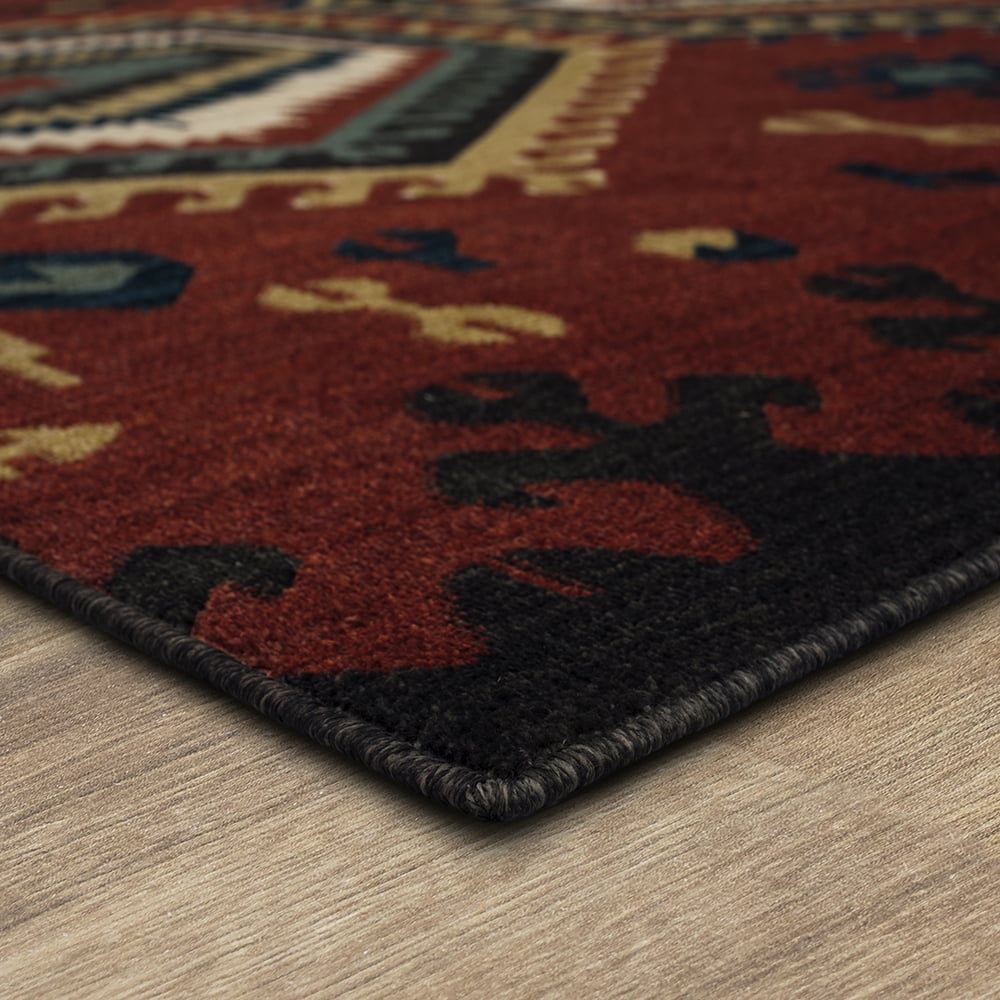 Mohawk Home Hopeprince Woven Indoor Area Rug, Red, 8' x 10'