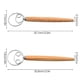 thumbnail image 2 of 13-Inch Danish Dough Whisk, Wooden Handle Stainless Steel Dutch Whisk, Bread Mixer & Dough Scraper for Pastry, Pizza & Cake Batter, 2 of 5