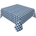 thumbnail image 1 of Square Tablecloth 54 x 54 Inch, Blue Jeans Gingham Square Table Covers Breathable Tablecloths Kitchen Tablecloths for Kitchen Dining Picnic Party Home Decoration, 1 of 1