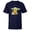 Navy, variant on The Mandalorian The Child Drink Soup Illustration - Short Sleeve T-Shirt for Kids - Customized-White
