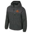 thumbnail image 2 of Men's Colosseum Charcoal Iowa State Cyclones Nightman Full-Zip Hoodie Puffer Jacket, 2 of 3