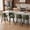 Olive Green, variant on Romorgniz Bar Stool with Back Set of 2, Counter Height Bar Stools with Footrest Swivel Bar Stools with Ergonomic Hollow Backrest for Kitchen Counter, Cognac Brown