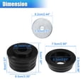 thumbnail image 3 of Kit de bujes de montaje de cuerpo superior e inferior de 26 Uds para Chevrolet Silverado para GMC Sierra 1500 2500 2WD/4WD 1999-2004 soporte de cabina de carrocería negro, 3 of 7