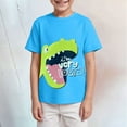 thumbnail image 2 of Gubotare Kids T Shirts Boys' Graphic Tee - Soft and Breathable Classic Crewneck Short Sleeve Pullover T-Shirt for Boys Sizes 3-4T (Sky Blue,3-4 Years), 2 of 4