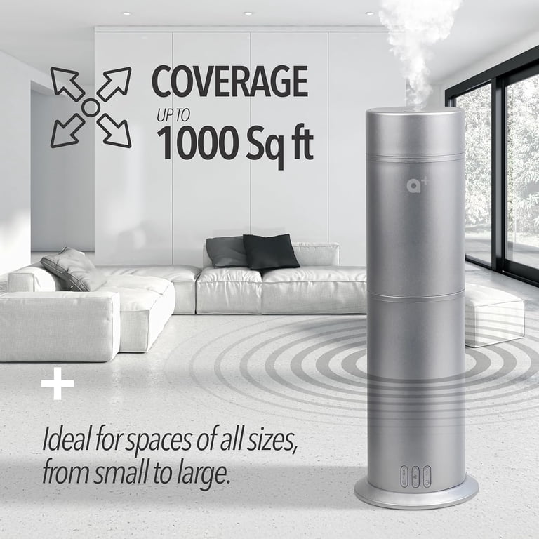 AROMAR Plus - Cylinder Waterless Diffuser Silver (AP-3003