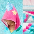 thumbnail image 6 of Joyfy Kids Hooded Beach Towel Poncho for Boys Girls Ages 3-10, 30"x50" Oversized Quick Dry Microfiber Mermaid Bath Towel for Pool, Super Absorbent Lightweight with Storage Bag, 6 of 7
