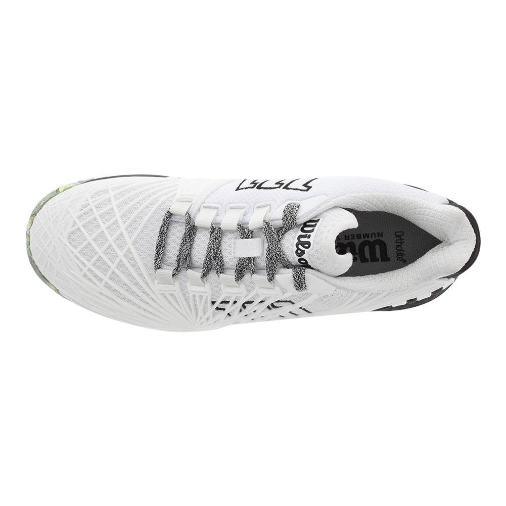 Wilsonのテニスシューズ「KAOS 2.0 SFT」　& シューズケース Wilson Men's Kaos 2.0 SFT Tennis Shoe (White/Black/Safety Yellow