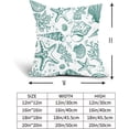 thumbnail image 6 of Nautical Coastal Coral Pillow Covers 18x18 Inch Set of 2 Green Starfish Beach Throw Pillow Covers Farmhouse Cotton Linen Ocean Pillowscase Square Cushion Case for Sofa Bed Couch Outdoor Home Decor, 6 of 6
