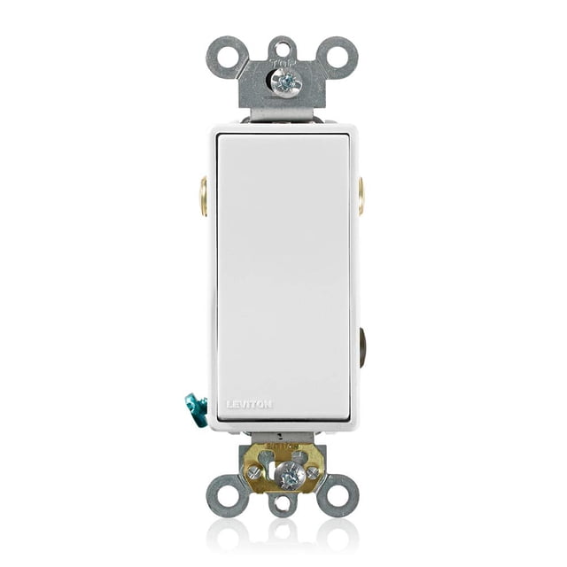 Interruptor silencioso de 3 vías Leviton Decora Plus, 20 amperios, 120/277 V