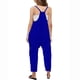 thumbnail image 5 of Odeerbi 5-14 Años Niñas Traje de Verano Color Sólido Camisola Romper Casual Overalls Bib Pantalones Generales Con Bolsillos, 5 of 7