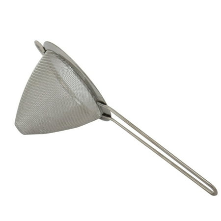 

Fine Mesh Stainless Steel Mini Tea Strainer with Non Slip Handle - 3 inch - Ideal Size for Straining Teas and Cocktails or Sifting Flour Sugar Spices and Herbs