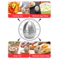 thumbnail image 1 of Temporizador de cocina con forma de huevo, temporizador de cocina de acero inoxidable con forma de huevo y accionamiento mecánico, materiales ecológicos, 1 of 8