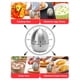 thumbnail image 5 of Temporizador de cocina de acero inoxidable con forma de huevo y accionamiento mecánico con cuenta regresiva., 5 of 8