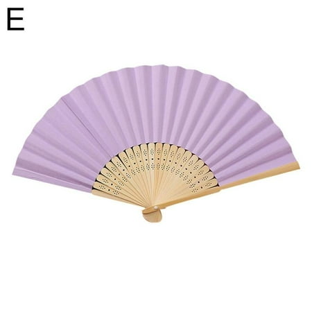 

Hand Fan Held Portable Dances Paper Folding Fan Party Gift Wedding Decors HOT H6P2
